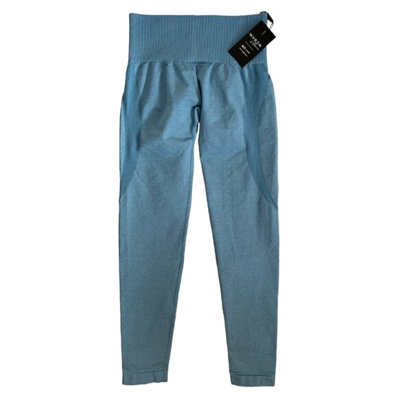 NVGTN Women's Contour Seamless Leggings Pastel Blue M NWT‎ Compression Gymfit - Picture 2 of 7